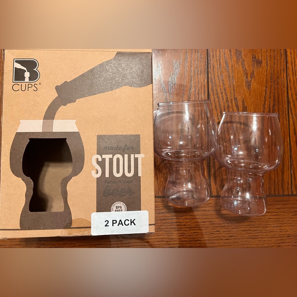 Lot of (8) plastic beer cups for outdoors/travel B Cups Fermented Reality - Picture 6 of 10